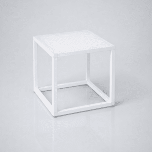 white club end table rental dallas