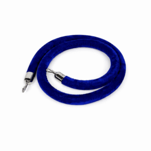 8ft Blue Velour Rope rental Dallas