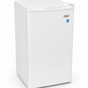 White 4.3 cu ft compact refrigerator